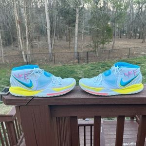 Nike Neon Graffiti Basketball Shoes